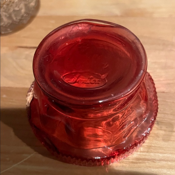 Fenton Country Cranberry glass fairy lamp beautiful - Picture 4 of 7